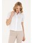 Kadın Beyaz Kısa Kollu Gömlek 50264219-VR013 1