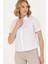 Kadın Beyaz Kısa Kollu Gömlek 50264219-VR013 3