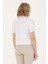 Kadın Beyaz Kısa Kollu Gömlek 50264219-VR013 5