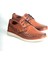 Kahverengi Deri Lazer Baskılı Erkek Bağcıklı Klasik Ayakkabı 1
