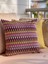 Zigzag Desenli Mor Renkli Yastık Kılıfı 6