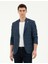 Erkek Lacivert Slim Fit Yün Karışımlı Ceket 50284942-VR033 1