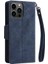 El Kayışı Fermuar Cüzdan Kapak ile iphone 13 Pro Kart Tutucu Için Kılıf (Yurt Dışından) 4