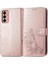Samsung Galaxy M13 4g Flip Kapak Için Kılıf Zarif Iş Dört Yaprak (Yurt Dışından) 1