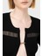 Slim Fit Transparan Şeritli Crop Hırka Kadın Hırka 102969A1NAZ99 2