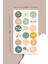 90 Adet Yuvarlak Bohem Çoklu Sticker Seti Planner Ajanda Bullet Journal Için Uygun Set 1