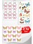 Kelebek Temalı Çoklu Sticker Seti Planner Ajanda Bullet Journal Için Uygun Set 1