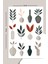 Vektör Flower Sticker Seti Planner Ajanda Bullet Journal Için Uygun Set 1