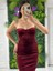 Yıldızlar Kadın Taş Askılı Yanları Pencereli Kadife Yeni Sezon Abiye Elbise GS7350 7350 BOY:110CM 1