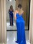 Straplez Sivri Yaka Beli Kemerli Yeni Sezon Saten Abiye Elbise HT5038 5038 5