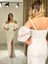 Balon Kollu Ip Askılı Krep Yeni Sezon Abiye Elbise EN5139 5139 4