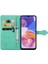 Samsung A23 Flip Kapak Darbeye Zarif Desen Deri Kılıf (Yurt Dışından) 5