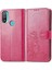 Motorola Moto E20 Deri Kılıf Dört Yapraklı Yonca Kısa Kayış Flip Case (Yurt Dışından) 1
