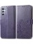 Samsung Galaxy A34 5g Zarif Iş Dört Yapraklı Yonca Flip Case (Yurt Dışından) 1