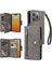 El Kayışı Manyetik Deri Kart Tutucu ile iphone 15 Pro Max Için Kılıf (Yurt Dışından) 1