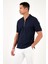 Pamuklu Regular Fit Fermuarlı Polo Yaka T Shirt Erkek Polo T Shirt 5902434 2