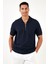 Pamuklu Regular Fit Fermuarlı Polo Yaka T Shirt Erkek Polo T Shirt 5902434 3