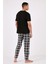 Ekoseli Pamuklu Regular Fit Kısa Kollu Pijama Takımı Erkek Pijama Takımı 6572002 5