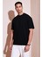 Pamuklu Bisiklet Yaka Relaxed Fit Basic T Shirt Erkek T Shirt 5902610 2