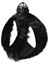 Üç Kilitli Peluş Kedi Köpek Göğüs Tasması 20-24 cm Xxx-Small Siyah 1