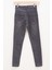 Koyu Gri Likralı Kız Çocuk Basic Jean Pantolon 17759 4
