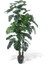 Yapay Çiçek Monstera Yeşil Deve Tabanı 3katlı 135CM 54YAPRAK Siyah Plastik Saksıda Yapay Bitki 3