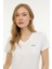 Wb V Neck 11SN227 4fx Beyaz Kadın Kısa Kol T-Shirt 5