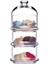 Tekno Trust Ayaklı Sunumluk Villa Patisserie Büyük Boy 3 Katlı Cam Kurabiyelik - 96815 Modern Yuvarlak 4 Parça 1