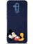 Huawei Mate 20 Lite Soft Premier Kapak Mickey Mouse-F Tasarımlı Silikon Kılıf - Lacivert 1