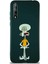 Huawei P Smart S Soft Premier Kapak Squidward Dokunaç Tasarımlı Silikon Kılıf - Yeşil 1