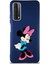 Huawei P Smart 2021 Soft Premier Kapak Minnie Mouse-F Tasarımlı Silikon Kılıf - Lacivert 1