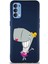 Oppo Reno 4 Soft Premier Kapak Pearl Yengeç Tasarımlı Silikon Kılıf - Lacivert 1