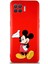 Oppo Reno 4 Lite Soft Premier Kapak Mickey Mouse-C Tasarımlı Silikon Kılıf - Kırmızı 1
