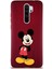 Xiaomi Redmi Note 8 Pro Soft Premier Kapak Mickey Mouse-B Tasarımlı Silikon Kılıf - Mürdüm 1