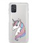 Samsung Galaxy M51 Uyumlu Kamera Korumalı Kapak Unicorn Tasarımlı Şeffaf Kılıf 1