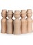 Montessori Toys Ahşap El Yapımı Peg Bebek 6'lı Boyama Seti Fırça Boya Dahil -PEG11-9,5CM 1