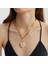 Tekno Trust 925 Ayar Quartz In Heart Necklace Altın 2