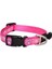 Fancy Dress Halsband Pati Desenli Köpek Boyun Tasması Pembe Medium 1.6X26-40 cm 1