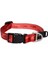 Alpinist Halsband Desenli Köpek Boyun Tasması Kırmızı Medium 26X40 cm 2