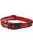 Fancy Dress Halsband Kemik Desenli Köpek Boyun Tasması Kırmızı Medium 1.6X26-40 cm 1