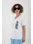 Ekru Renkli Varak Baskılı Tshirt 3