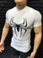 Kısa Kollu Compression T-Shirt Fit Spor Tam Beden Erkek Tişört Beyaz Spiderman 1