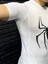 Kısa Kollu Compression T-Shirt Fit Spor Tam Beden Erkek Tişört Beyaz Spiderman 3
