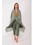Italyan Ipek Detaylı Oversize Kaftan & Bluz 1