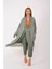 Italyan Ipek Detaylı Oversize Kaftan & Bluz 3