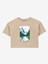 Baskılı Bej Kadın T-Shirt D4SG-TST3097 1