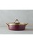 English Home Copenhagen Emaye Non-Stick Basık Tencere 24 cm Bordo 1