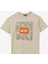 Baskılı Bej Erkek T-Shirt D4SB-TST3042 1