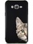 Samsung Galaxy J7 Core Soft Premier Kapak Catface Tasarımlı Silikon Kılıf - Siyah 1