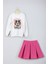 Yeni Sezon Smile Dog Baskılı Etek Sweat Takım 1